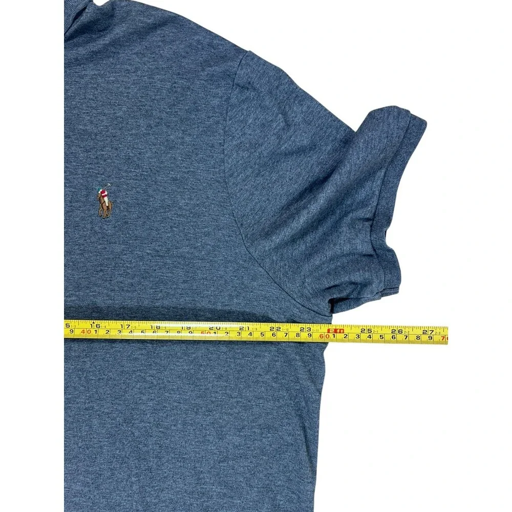 Polo Ralph Lauren Classic Fit Charcoal Gray Cotton Polo Shirt Men's XL